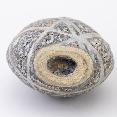 Lot 41 - ANDREW DAVIDSON; a flattened stoneware vase...