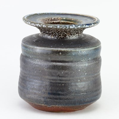 Lot 434 - KAREN KARNES (1925-2016); a large salt glazed...