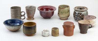 Lot 416 - A collection of stoneware studio ceramics by...