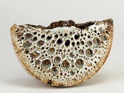 Lot 30 - ALAN WALLWORK (1931- 2019); a stoneware wedge...