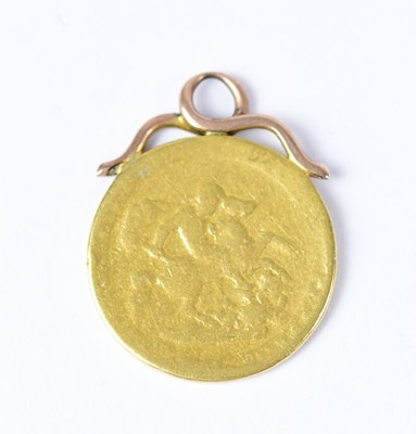 Lot 948 - A George III Sovereign, 1817, on pendant mount.