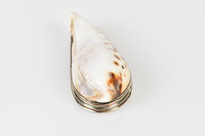 Lot 2073 - An 18th century Scottish cowrie shell snuff...