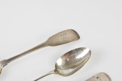 Lot 2488 - Six 19th century Dublin hallmarked silver...