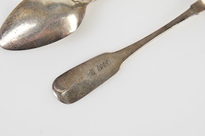 Lot 2488 - Six 19th century Dublin hallmarked silver...