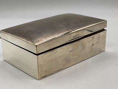 Lot 459 - A George lV hallmarked silver cigarette box...