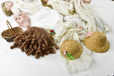 Lot 4375 - ARMAND MARSEILLES; two bisque headed dolls...