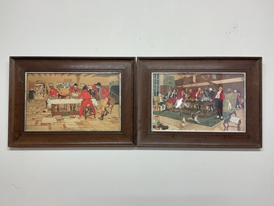 Lot 336 - AFTER CECIL ALDIN; prints, hunting activity...