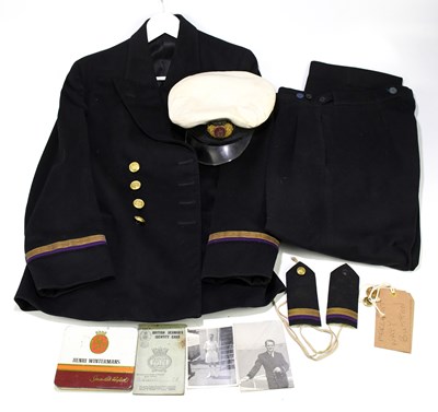 Lot 504 - A 1950s Merchant Navy uniform originally...