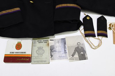 Lot 504 - A 1950s Merchant Navy uniform originally...