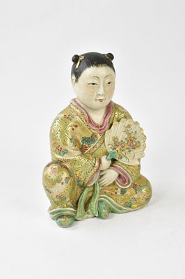 Lot 1290 - A Japanese Meiji period Satsuma figure of a...