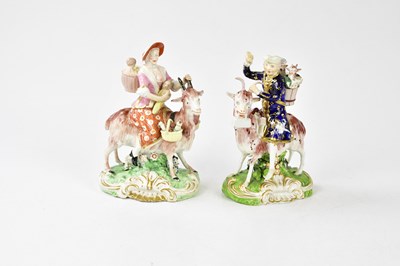 Lot 1427 - A pair of late 18th century Derby models of...