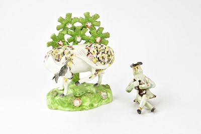 Lot 1430 - A rare Staffordshire 18th century figure...