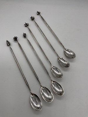 Lot 460 - A set of six mid-20th century Dutch silver...