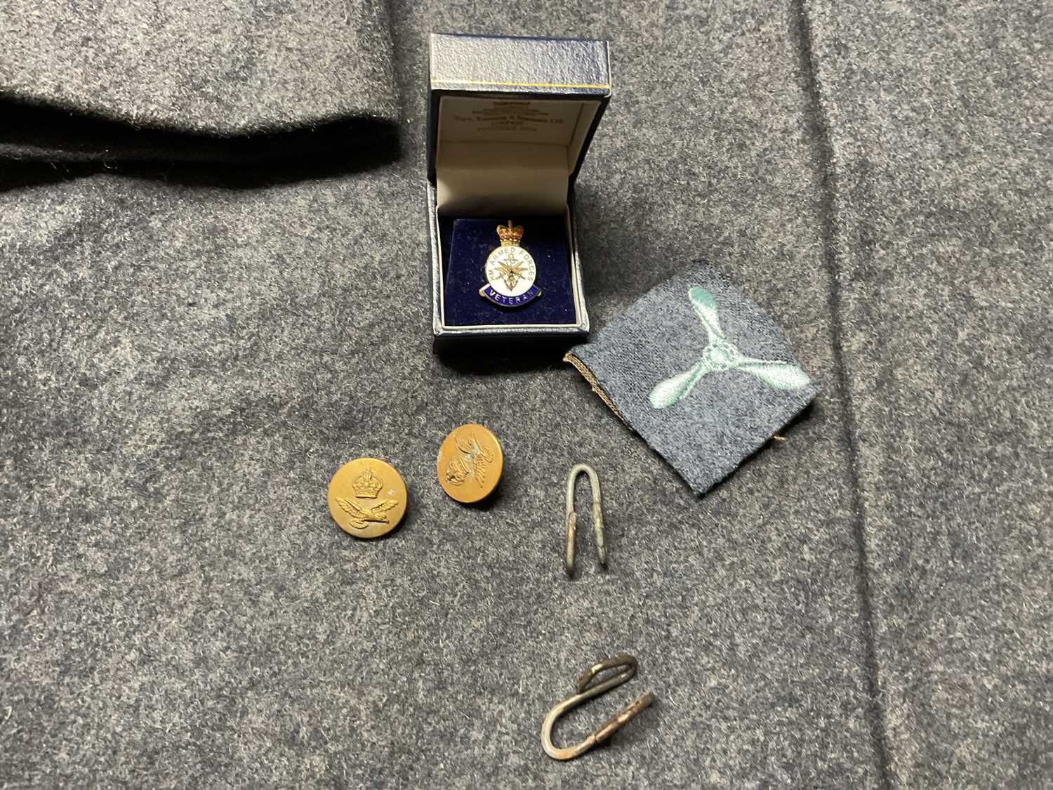 Lot 9 - An RAF Mess Jacket, with label to the inside,