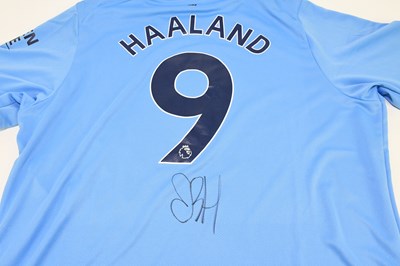 Lot 273 - ERLING HAALAND; an autographed Manchester City...