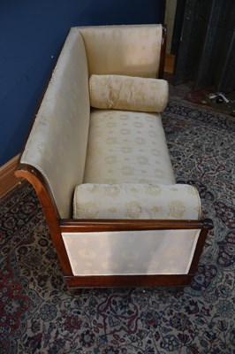 Lot 81 - A 19th century mahogany framed two seater sofa,...