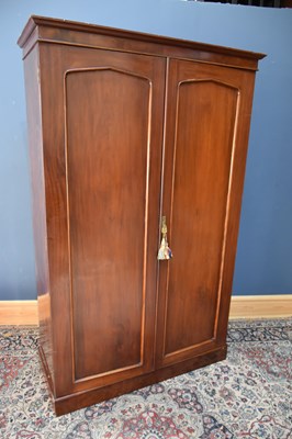 Lot 39 - A 20th century two door mahogany cupboard,...