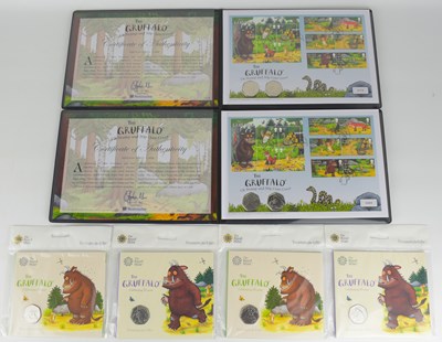 Lot 1005 - WESTMINSTER MINT; two 'The Gruffalo UK Stamp...