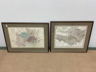 Lot 354 - MAPS; two maps of Somerset and Middlesex,...