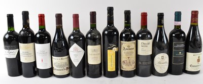 Lot 280 - RED WINE; twelve bottles of red wine,...