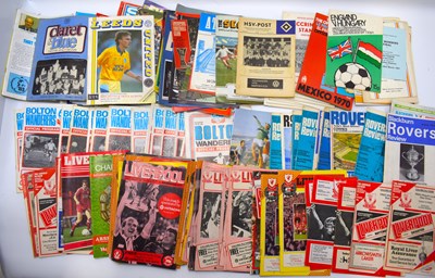 Lot 764 - A quantity of various football programmes to...