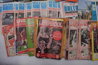 Lot 764 - A quantity of various football programmes to...