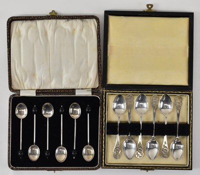 Lot 793 - MAPPIN & WEBB LTD; a cased set of six George...