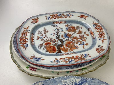 Lot 5430 - Five 19th century meat plates including a...