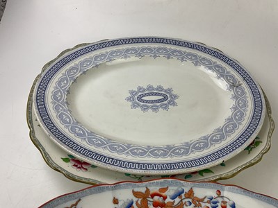 Lot 5430 - Five 19th century meat plates including a...