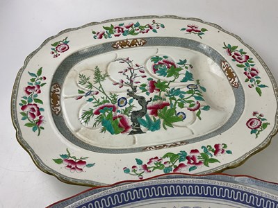 Lot 5430 - Five 19th century meat plates including a...