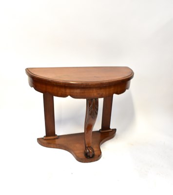 Lot 35 - A late 19th century mahogany console table...