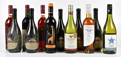 Lot 4260 - MIXED WINE; twelve bottles of assorted mixed...