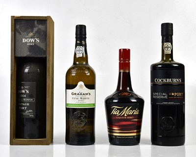 Lot 4111 - PORT; three bottles including Graham's Fine...