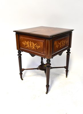 Lot 60 - An early 19th century rosewood and floral...