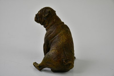 Lot 5157 - AFTER GESCHUTZT; a cold painted bronze model...