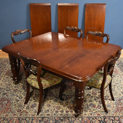 Lot 183 - A reproduction mahogany pull out extending...