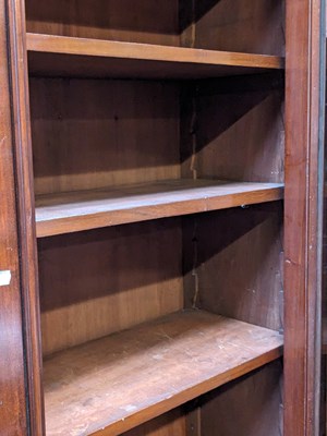 Lot 17 - A Victorian mahogany bookcase with moulded...