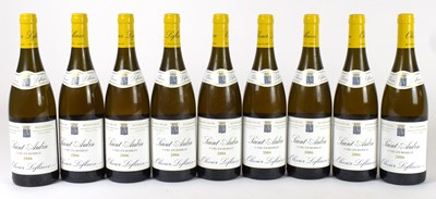 Lot 4186 - WHITE WINE; nine bottles Saint-Aubin 1er Cru...