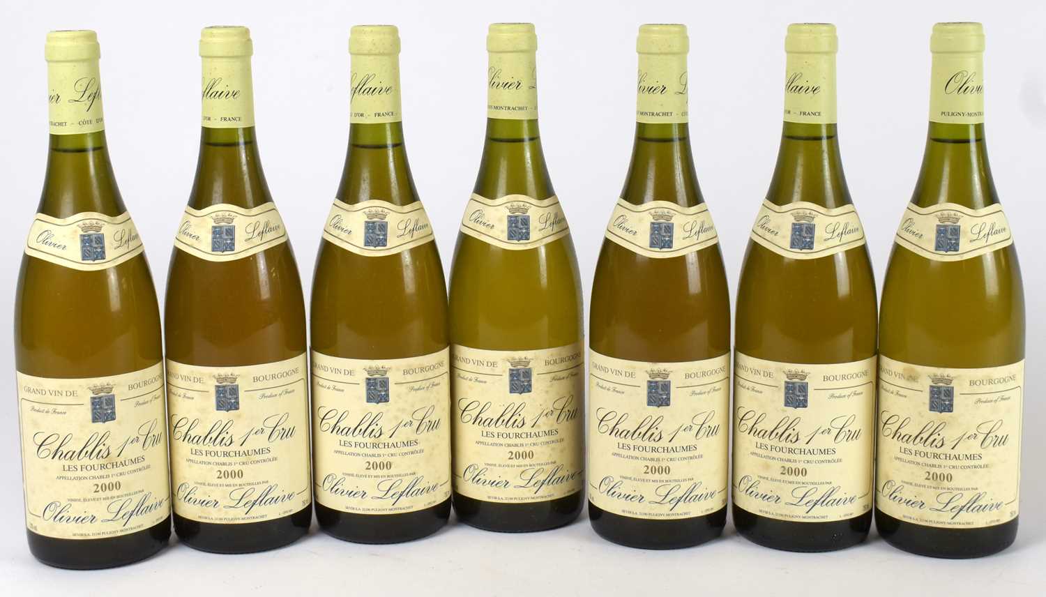 Lot 4255 - WHITE WINE; seven bottles Chablis 1er Cru Les...