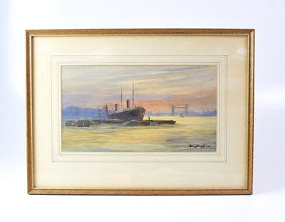 Lot 759 - LOIS BANGFORD (?); watercolour, river scene...