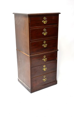 Lot 57 - An early 20th century mahogany six-drawer...