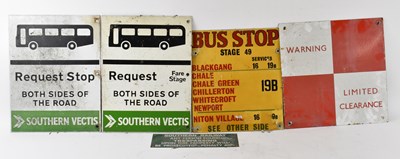 Lot 304 - A group of reproduction public transport signs...