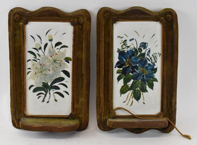 Lot 340 - A pair of early 20th century wall mounts with...