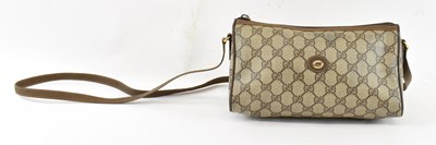 Lot 435 - GUCCI; a lady's Italian 'GG' monogram bag with...