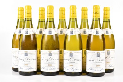 Lot 4253 - WHITE WINE; nine bottles Auxey-Duresses La...