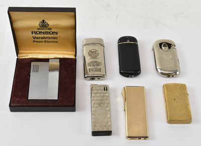 Lot 309 - A group of lighters including cased Ronson...