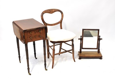 Lot 47 - An Edwardian mahogany line inlaid Pembroke...