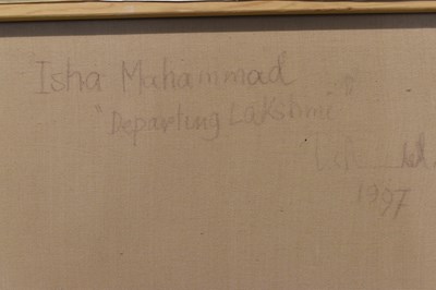 Lot 186 - ISHA MAHAMMAD (born 1933); oil on canvas,...