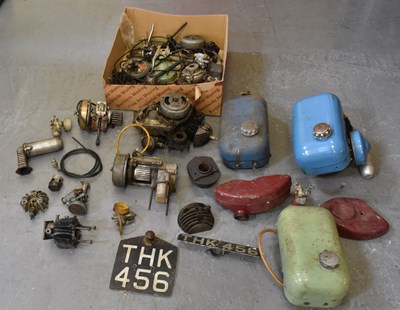 Lot 301 - MOTORCYCLE INTEREST; a collection of items...