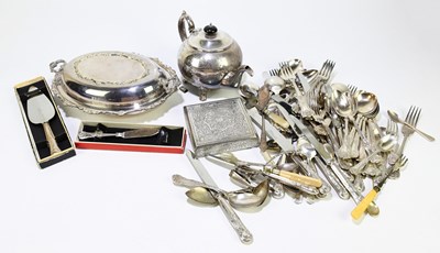 Lot 255 - A selection of 19th century and later silver...